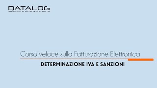 Corso eFATTURA determinazione IVA e sanzioni nel processo dellefattura [upl. by Frazier]