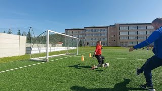 Full goalkeeper training U11U13  1v1 situations [upl. by Eanehs]