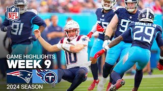 New England Patriots vs Tennessee Titans  2024 Week 9 Game Highlights [upl. by Spoor]