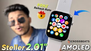 90HZ Refresh Rate Crossbeats IGNITE STELLR🔥 With 201” AMOLED Display Smartwatch⚡️ NFC Calling [upl. by Dib]