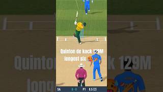 Quinton de kock 129M longest six shorts [upl. by Tierell]