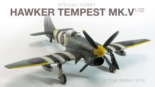 Special Hobby Hawker Tempest MkV 132 Stopmotion [upl. by Ellerret]