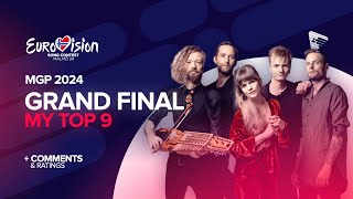 🇳🇴 Melodi Grand Prix 2024  Grand Final  My Top 9  Comments amp Ratings Eurovision 2024 [upl. by Emya365]