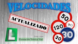 VELOCIDADES 2024 DGTACTUALIZADO 🚗🏍🚚 MÁXIMAS Y MÍNIMAS VELOCIDADES AUTOESCUELA TEÓRICO PERMISO B [upl. by Aniluj]