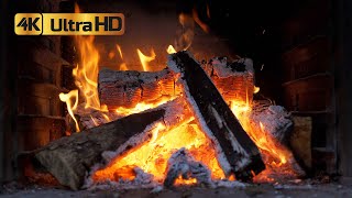 Cozy Fireplace 4K 8 HOURS Fireplace with Crackling Fire Sounds Fireplace Ambience [upl. by Paterson]