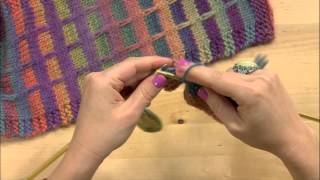 How to Knit a Scarf  Mock Plaid Knit Pattern [upl. by Dominica]