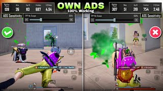 Own ADS sensitivity All Close range Fights के लिये BGMIPUBGm ✅ [upl. by Heaps881]