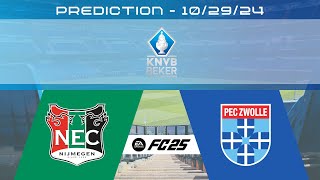 NEC Nijmegen vs PEC Zwolle  Prediction  202425 KNVB Beker  EA FC 25 [upl. by Boote]