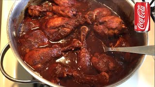 POLLO EN ADOBO A LA COCA COLA SÚPER FÁCIL [upl. by Latin]