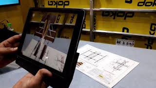 BAUMA Conexpo India 2018 Demo of Augmented Reality AR from Doka [upl. by Murray]