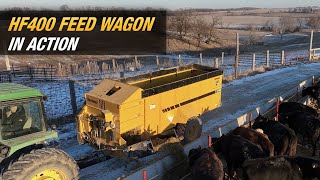 See the Vermeer HF400 feed wagon in action [upl. by Aicylla]