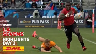 Kenya record famous win over Australia  Day 1 LA Highlights [upl. by Brote]