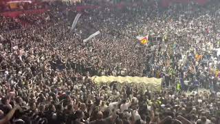 Partizan  Olympiacos GROBARI IN TRANCE SINGING PAOK SONGS [upl. by Barnebas]