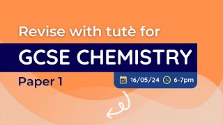 GCSE Chemistry Revision  Paper 1  Livestream [upl. by Krenn]