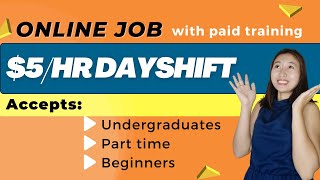 NON VOICE DAYSHIFT ONLINE JOB EARN 5 PER HOUR BEGINNERS amp NO EXPERIENCE NEEDED  Sincerely Cath [upl. by Hirai541]