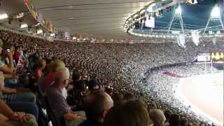 Massive Mexican Wave  London 2012 Olympic Stadium [upl. by Yablon]