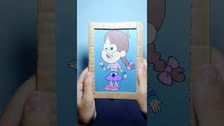 Mabel pines cardboard game gravityfalls art drawing shorts [upl. by Siubhan]