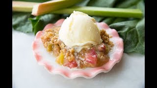 How to Make a Rhubarb Crisp [upl. by Eynenihc253]