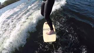 Hand built hydrofoil surfing and pumping [upl. by Whitelaw412]