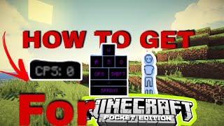 How To Get A CPS Counter For MCPE Texture Pack addon Minecraft Bedrock edition [upl. by Ahsat]