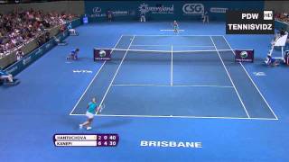 Kanepi vs Hantuchova Brisbane 2012 Highlights [upl. by Obelia]