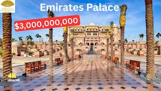 The 3 Billion Emirates Palace 7Star UltraLuxury Hotel In Abu Dhabi  Full Experience [upl. by Llevart]