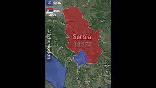 Serbia vs Kosowo not Real mapping imnew kosovo serbia viral [upl. by Ralip]