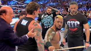 WWE 26 November 2024 Cm Punk amp Roman Reings Brutal Atteck Solo Sikoa On Smackdown Full Highlights [upl. by Eyot]