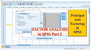 Factor Analysis of Likert Scale Data Part 2  Demonstration in SPSS [upl. by Kaja726]