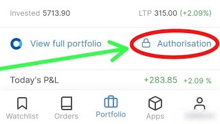 How to Pre Authorise Holding In Zerodha To Avoid TPIN verification Everytime IMP Note [upl. by Fates300]