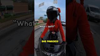 Surprised Biker’s Hilarious Runin With Polite Cop  Caught on Camera 😂 shorts [upl. by Gnehc]