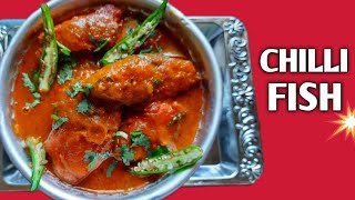 Tasty And Yummy Chilli Fish Recipe 🌶🐟Delicious and easy recipe [upl. by Eissat]