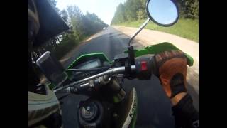 Kawasaki KLX 250 S 2012 acceleration 0100 kmh and top speed [upl. by Kimball]