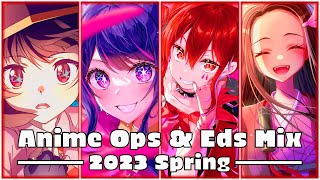 Anime Openings amp Endings Mix  2023 Spring [upl. by Shanney]