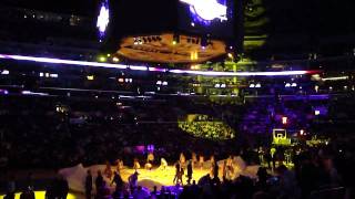 Utah Jazz  Los Angeles Lakers player introductions April 2 2010 [upl. by Booma546]