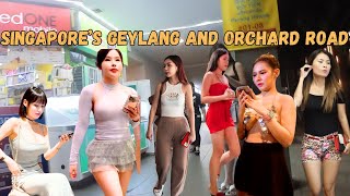 Night Walk Through Geylang and Orchard Towers [upl. by Ahseat]