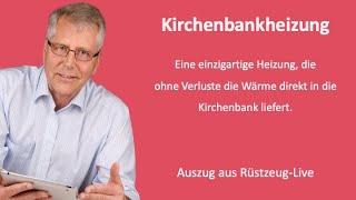 Kirchenbankheizung mit einer neuen Infrarotheizung [upl. by Anyl]