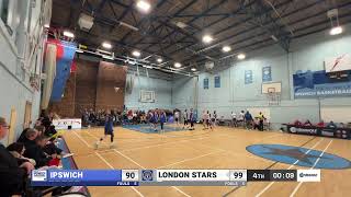 NBL 2 Endeavour Ipswich Basketball vs London Stars [upl. by Alegna377]