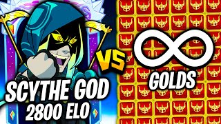 Valhallan Scythe GOD vs Infinite Golds in Brawlhalla [upl. by Ayrad79]