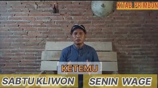 WETON JODOH SABTU KLIWON DAN SENIN WAGE [upl. by Blossom]