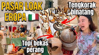 PASAR LOAK JUAL BARANG ANEH SERAM‼️TOPI BEKAS PERANG amp TENGKORAK HEWAN 33 [upl. by Ula]