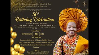 Dr Ebun Olubunmi Odujinrin 80 [upl. by Yolanthe]