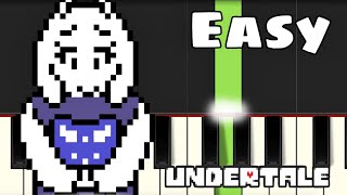 Undertale OST 085  Fallen Down  EASY Piano Tutorial [upl. by Clementina952]