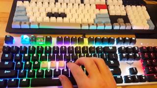 Outemu Blue Switches vs Cherry MX Blue Switches [upl. by Secnirp]