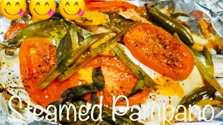 HOW TO COOK STEAMED POMPANO FISH  EASY RECIPE  HEALTHY  PINOYS BEST FOOD  KAMAYANG PINOY [upl. by Jopa]