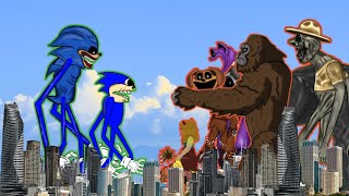 Shin Sonic Tapes Vs Kong Catnap Smiling Critter Zoonomaly Full Episode Animation [upl. by Bevon]