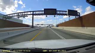 Driving Baltimore MD 195 FT McHenry Tunnel [upl. by Xela]