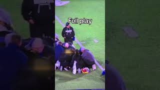 Memphis Player collapses on field 😳😞 ncaa college collegefootball collapse getwellsoon [upl. by Mclain]