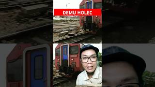 Local trains DEMU Holec Cepu Indonesia railways shorts [upl. by Orji]