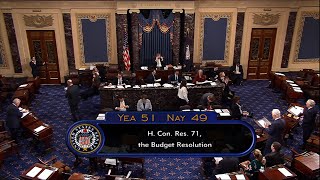 US Senate Passes RepublicanBacked Budget 5149 [upl. by Broderick739]